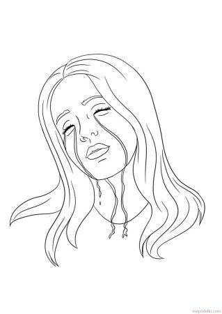 Billie Eilish. Раскраска