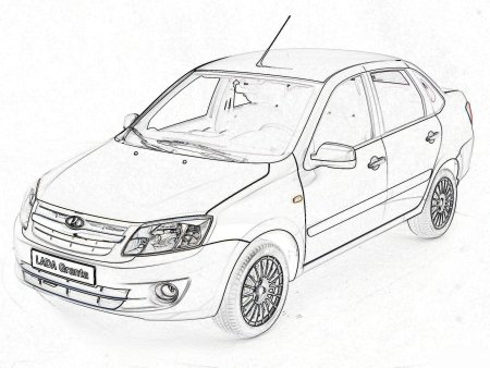 Раскраска Лада Гранта 2190
