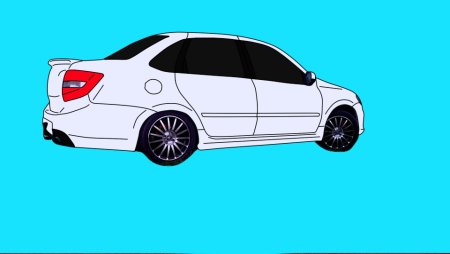 Лада Гранта лифтбек раскраска