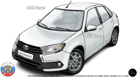Раскраска Лада Гранта 2190