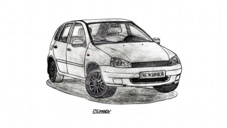 Раскраска Лада Калина 2 универсал