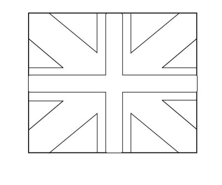 Флаг Англии раскраска