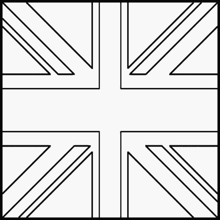 Английский флаг раскраска