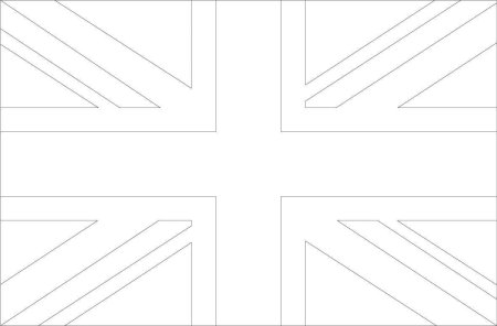 Великобританский флаг раскраска