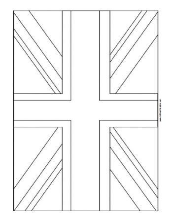 Флаг Англии раскраска
