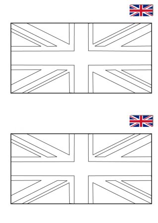 Флаг Великобритании рисунок