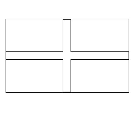 Флаг Англии раскраска