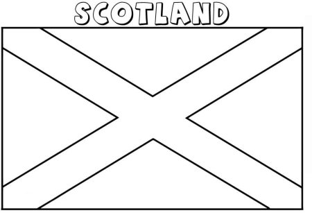 Scotland флаг раскраска