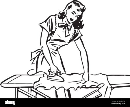 Уборка черно белые