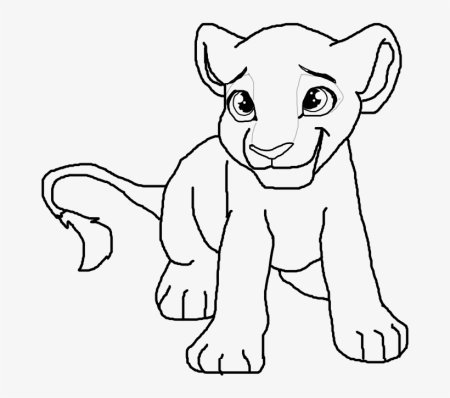 Раскраска Лев