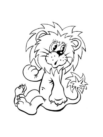 Разукрашки Симба Король Лев