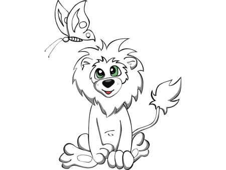 Раскраска Симба Король Лев