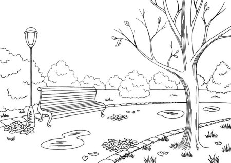 Сад раскраска для детей