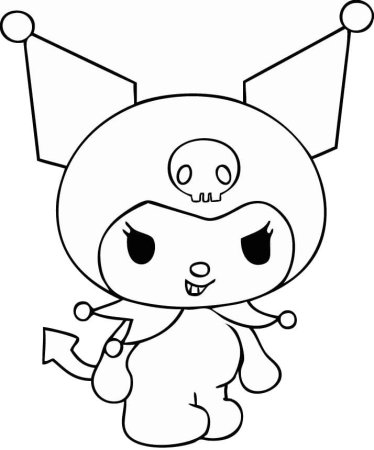 Инди КИД Kuromi раскраска