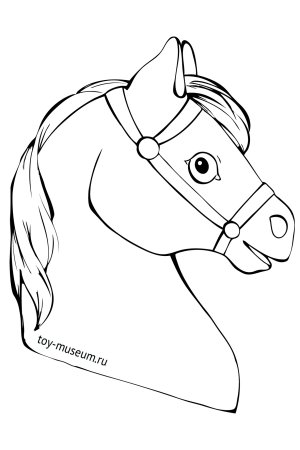Голова лошади раскраска