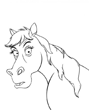 Лицо лошади раскраска
