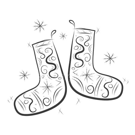 Валенки раскраска для детей