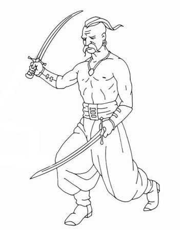 Казаки раскраска