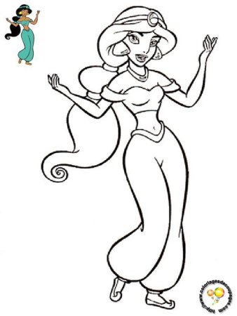 Жасмин раскраска