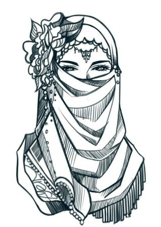 Раскраска восточные танцы