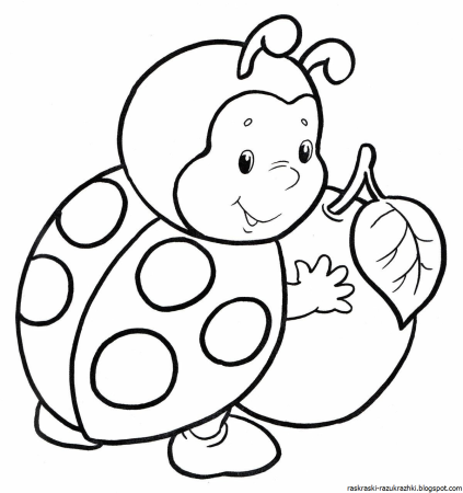 Божья коровка раскраска