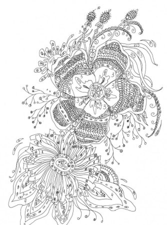 Раскраска цветы для детей 3-4