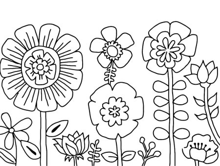 Несложные узоры цветов