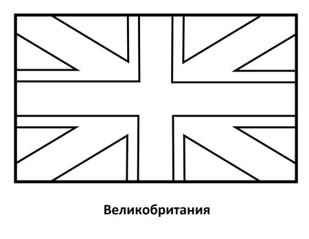 Флаг англии раскраска - 65 фото