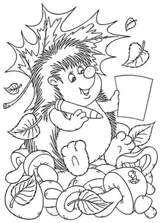 Раскраска пейзаж природы