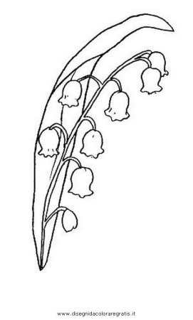 Ландыш раскраска