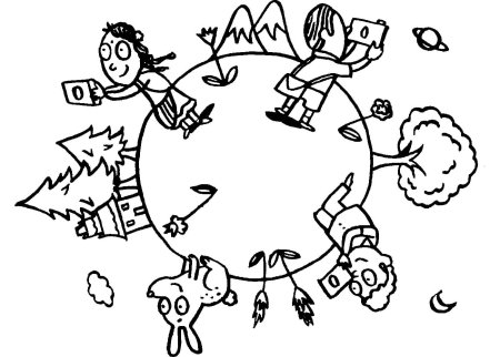 Мир раскраска для детей