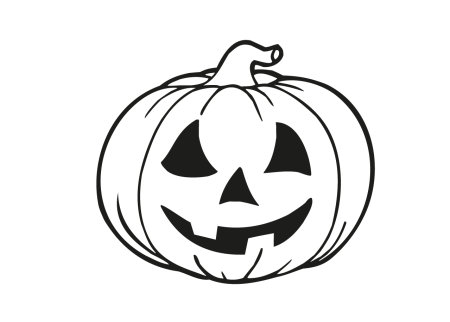 Маленькие тыковки на Хэллоуин раскраска