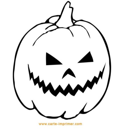 Тыква на Хэллоуин раскраска страшная