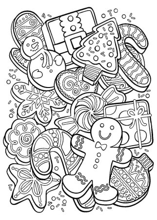 Новогодние раскраски антистресс