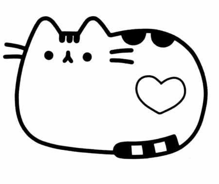 Раскраска котики Пушины