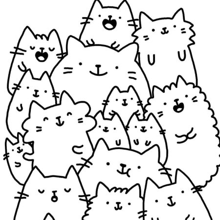Раскраски кота Пушина