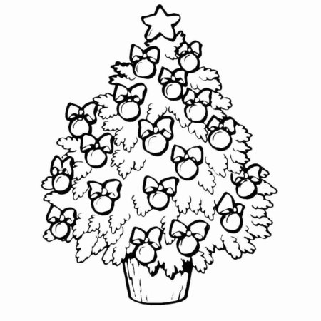 Елка раскраска