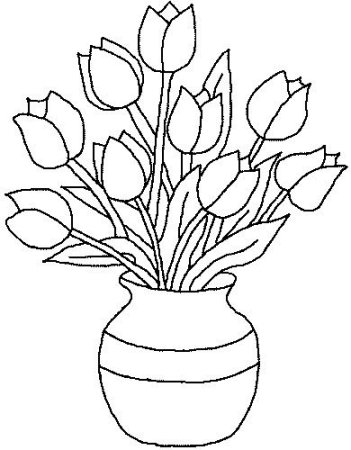 Весенние цветы раскраска