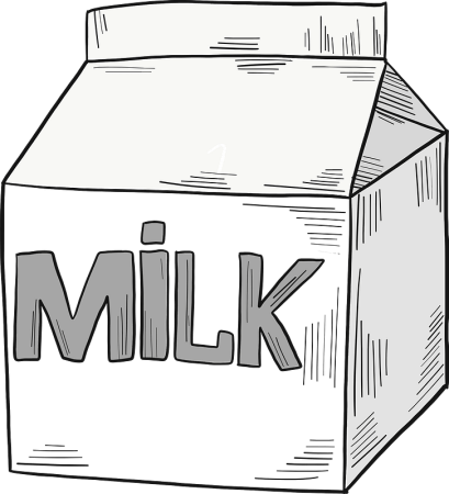 Молоко раскраска
