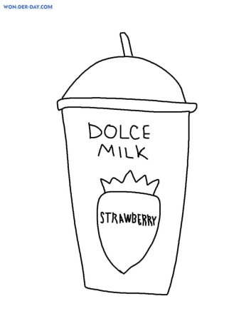 Раскраска косметика Дольче Милк