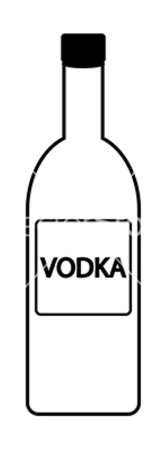 Водка нарисованная