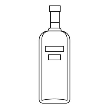Бутылка водки вектор