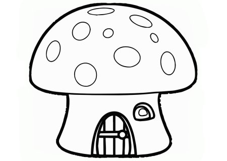 Сказочный домик раскраска