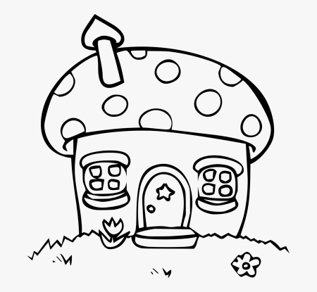 Сказочный домик раскраска для детей