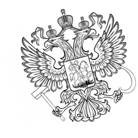 Герб России на геральдическом щите