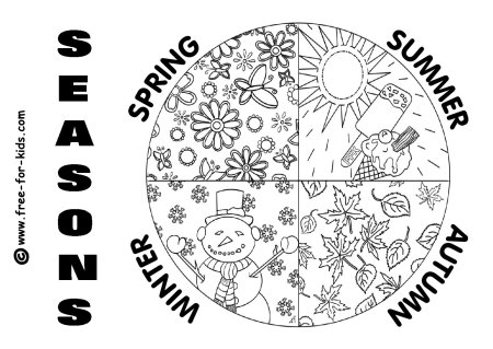 Seasons раскраска