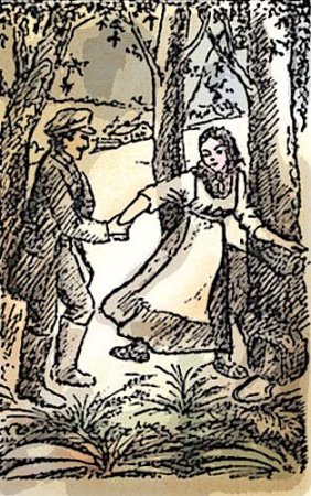 Сельская женщина раскраска