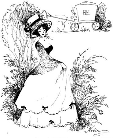 Барышня крестьянка раскраска