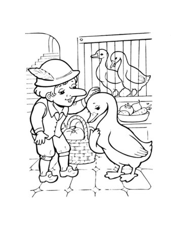 Карлик нос Гауф рисунок