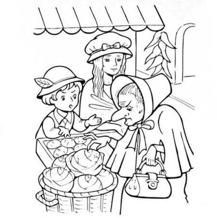 Гауф маленький МУК раскраска